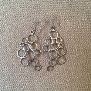 Women’s  custom silver pierced earrings